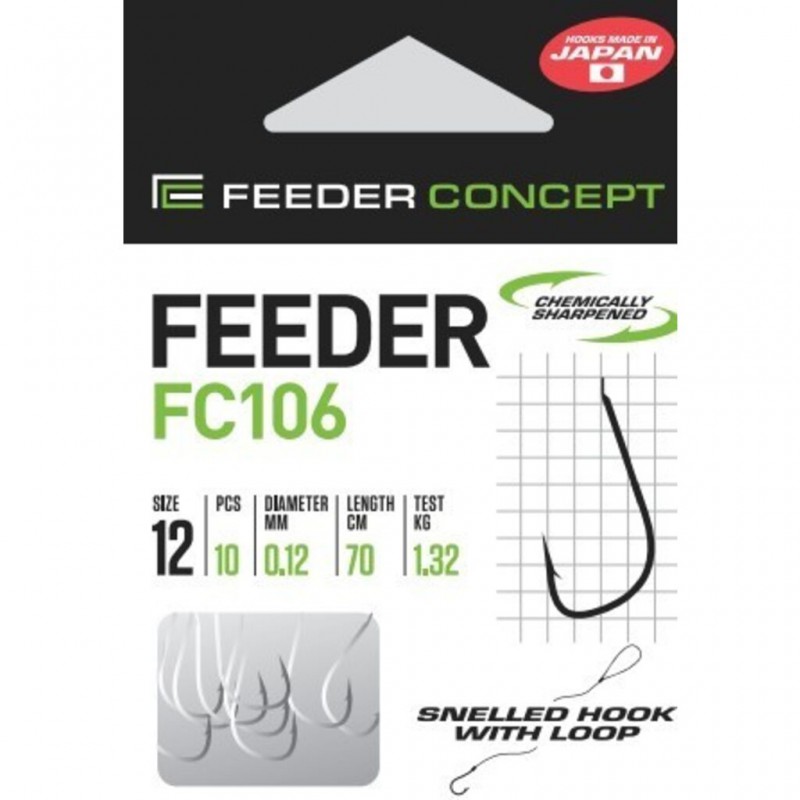 Kabliukai su pavadėliu Feeder Concept FC106 