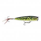 SPE75GDLF Rapala Skitter Pop Elite 75 Gilded Lime Frog