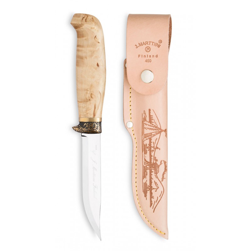 Marttiini Medžiotojo peilis Hunting knife with bronze finger guard 