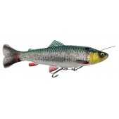 73993 Guminukas Savage Gear 4D Linethru Pulse Tail Trout 16cm 51g SS Green Silver