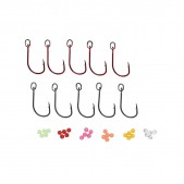 Savage Gear S1 Single Hook Red & DG Kit Savage Gear S1 Single Hook Red & DG Kit