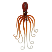 63884 Guminukai Savage Gear 3D Octopus 70g 15cm Brown Glow