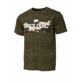 73750 Marškinėliai Prologic Bark Print T-Shirt XL Burnt Olive Green
