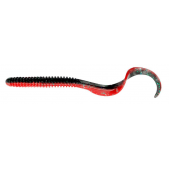 74008 Guminukas Savage Gear Rib Worm 9cm 3g Red N Black 10pcs