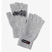 76645 Pirštinės Scierra Wool Half Finger Glove M Light Grey Melange