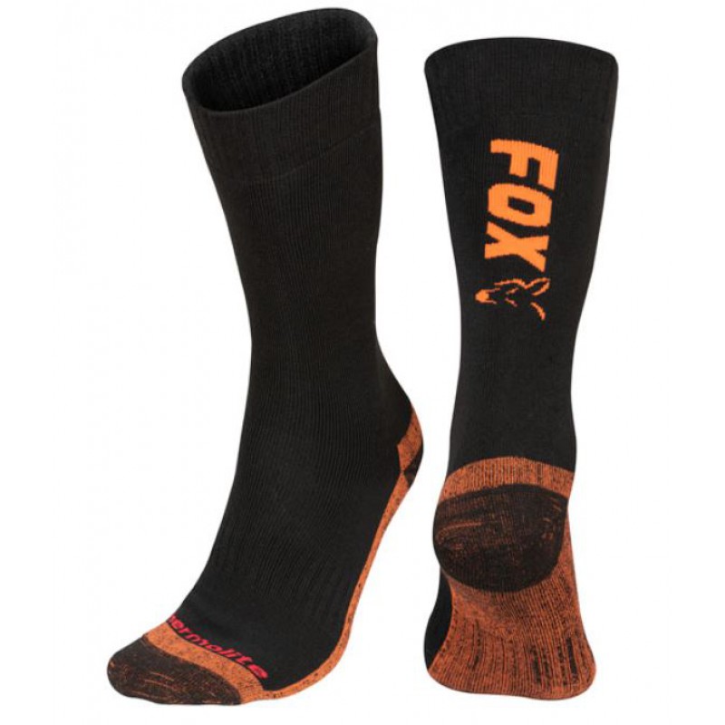 Kojinės Fox Black / Orange Thermolite long sock 