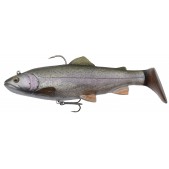 57411 Gumijas Zivis Savage Gear 4D Trout Rattle Shad 01-Rainbow Trout