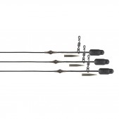 FOX Edges Naturals Leadcore Heli Clips Rigs 50lb 3vnt