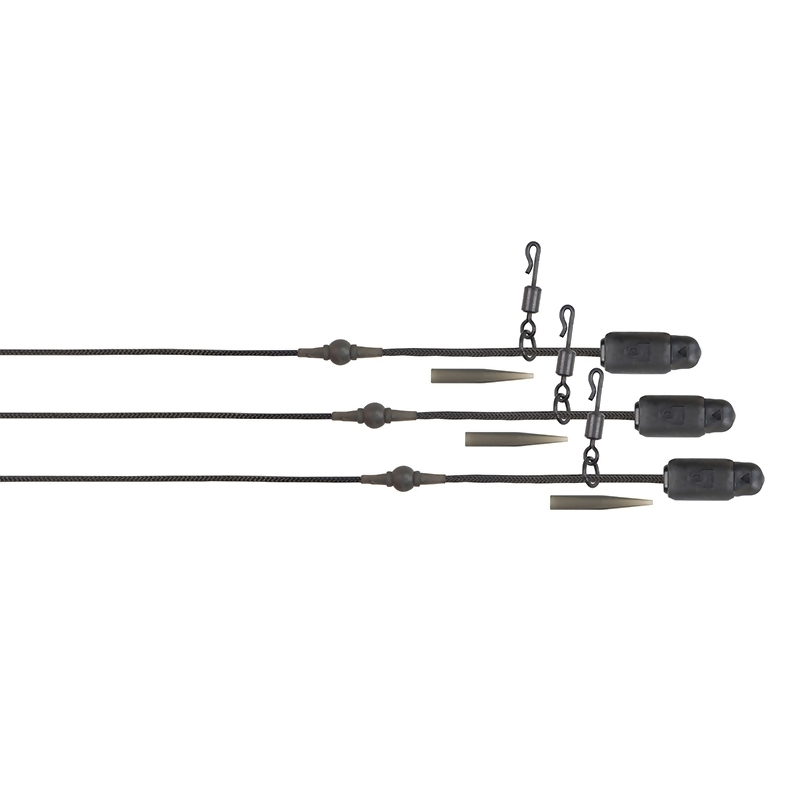 FOX Edges Naturals Leadcore Heli Clips Rigs 50lb 3vnt