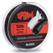 DBL002 Spomb Braided Shockleader 50m Black 22kg 0.26mm