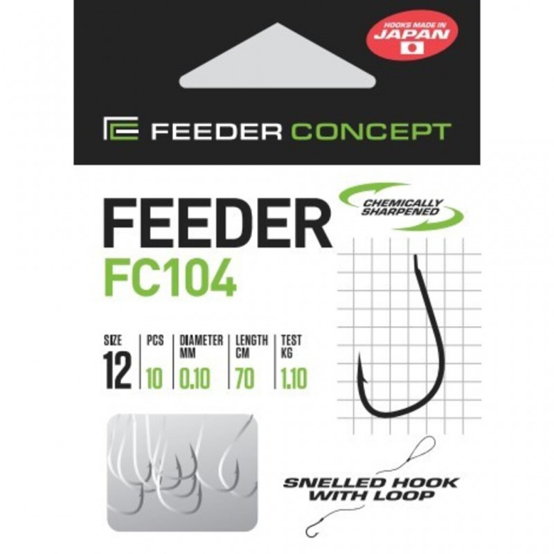 Kabliukai su pavadėliu Feeder Concept FC104 